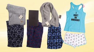 img-product-New Overstock Partially Manifested Pallets of Noble Mount Pajamas & Scarves!