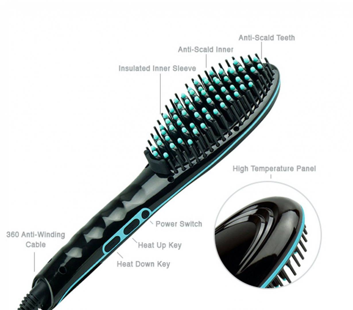 Perfecta hair straightening brush best sale